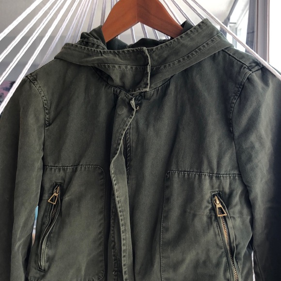 Zara army green spring jacket - Picture 2 of 8